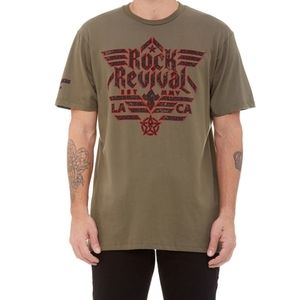 🆕️Rock Revival Flocked Graphic Shortsleeve T-Shirt. Mens Size: XL